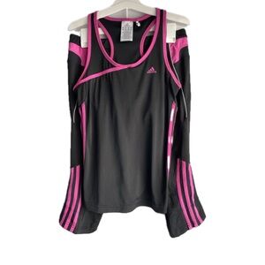 Adidas Women’s Matching Athletic Set in Black & Hot Pink
